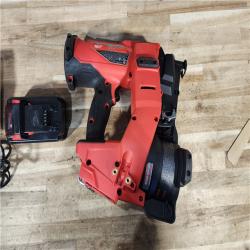HOUSTON LOCATION - AS - IS Milwaukee FUEL 18-Volt Lithium-Ion Brushless Cordless Coil Roofing Nailer Combo Kit
