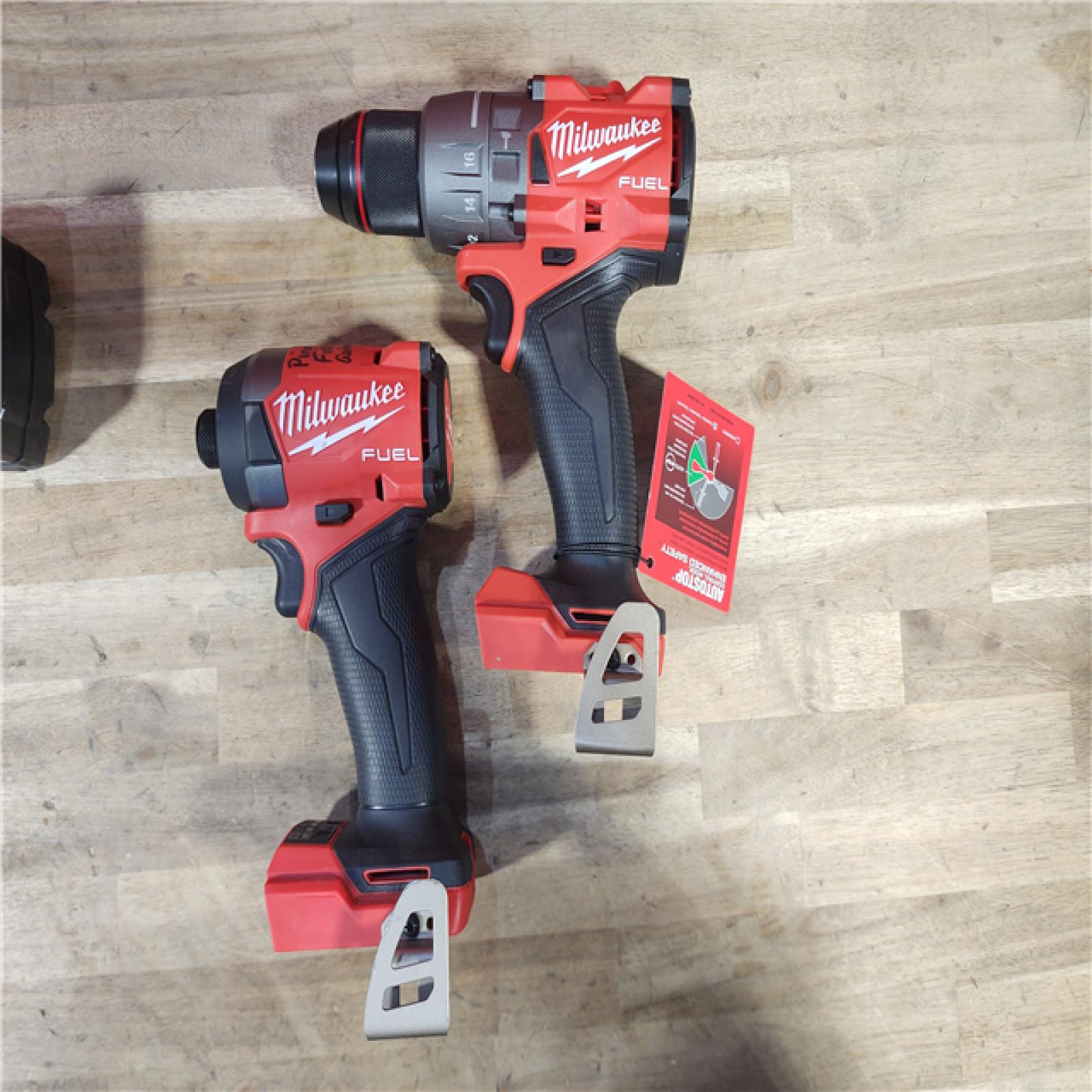 HOUSTON LOCATION - AS-IS MILWAUKEE FUEL 18V Lithium-Ion Brushless Cordless Hammer Drill and Impact Driver Combo Kit (2-Tool) with 2 Batteries