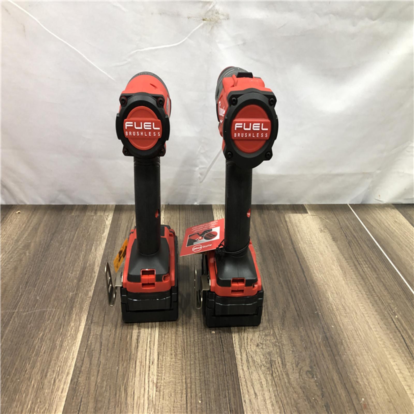 AS-IS Milwaukee  FUEL 18V Lithium-Ion Brushless Cordless Hammer Drill and Impact Driver Combo Kit