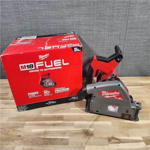 HOUSTON LOCATION - AS-IS Milwaukee M18 FUEL 18V Lithium-Ion Cordless Brushless 6-1/2 in. Plunge Cut Track Saw (Tool-Only)