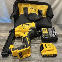 AS-IS DEWALT 20V MAX XR Lithium-Ion Cordless 18-Gauge Narrow Crown Stapler Kit