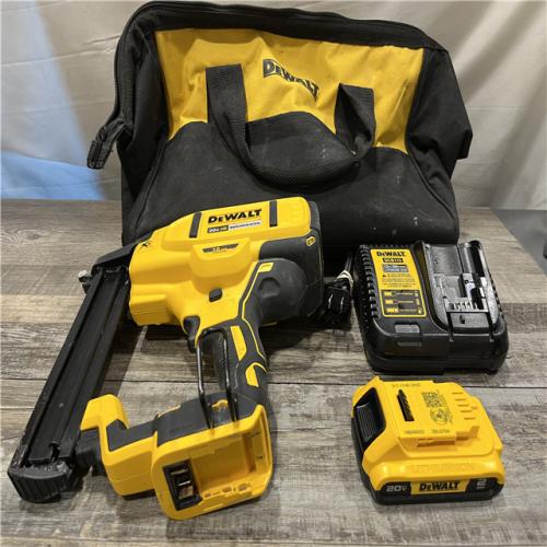 AS-IS DEWALT 20V MAX XR Lithium-Ion Cordless 18-Gauge Narrow Crown Stapler Kit