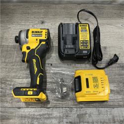 AS-IS DEWALT Atomic 20V Max Lithium-Ion Brushless Cordless Compact 1/4 in. Impact Driver Kit
