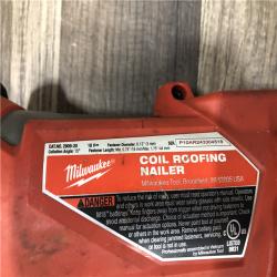 AS-IS Milwaukee FUEL 18-Volt Lithium-Ion Brushless Cordless Coil Roofing Nailer (Tool Only)