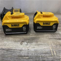 AS-IS DEWALT 20V MAX Lithium-Ion Battery Starter Kit with 5.0 Ah Batteries (2-Pack) and Charger