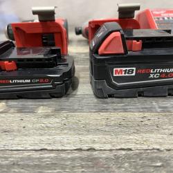 AS-IS Milwaukee 18-Volt Lithium-Ion Brushless Cordless Compact Hammer Drill/Impact Combo Kit