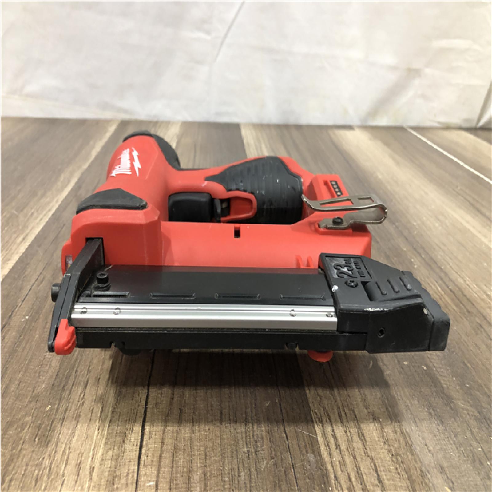 AS-IS Milwaukee 12-Volt 23-Gauge Lithium-Ion Cordless Pin Nailer (Tool-Only)