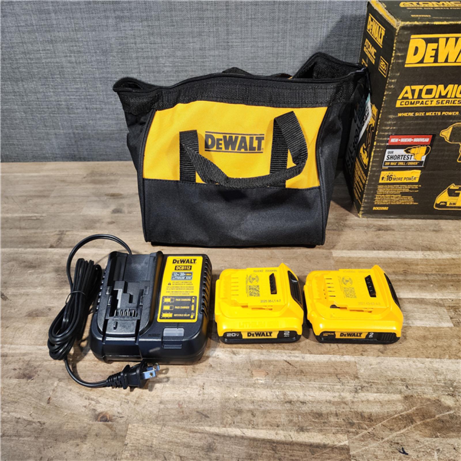 HOUSTON LOCATION - AS-IS DEWALT ATOMIC 20-Volt MAX Lithium-Ion Cordless Combo Kit