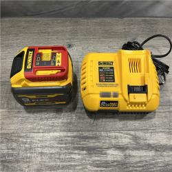 AS-IS DEWALT 20V/60V MAX FLEXVOLT Lithium-Ion 9.0Ah Battery and Charger Starter Kit