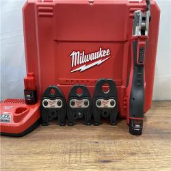 AS-IS Milwaukee M12 12-Volt Lithium-Ion Force Logic Cordless Press Tool Kit (3 Jaws Included)