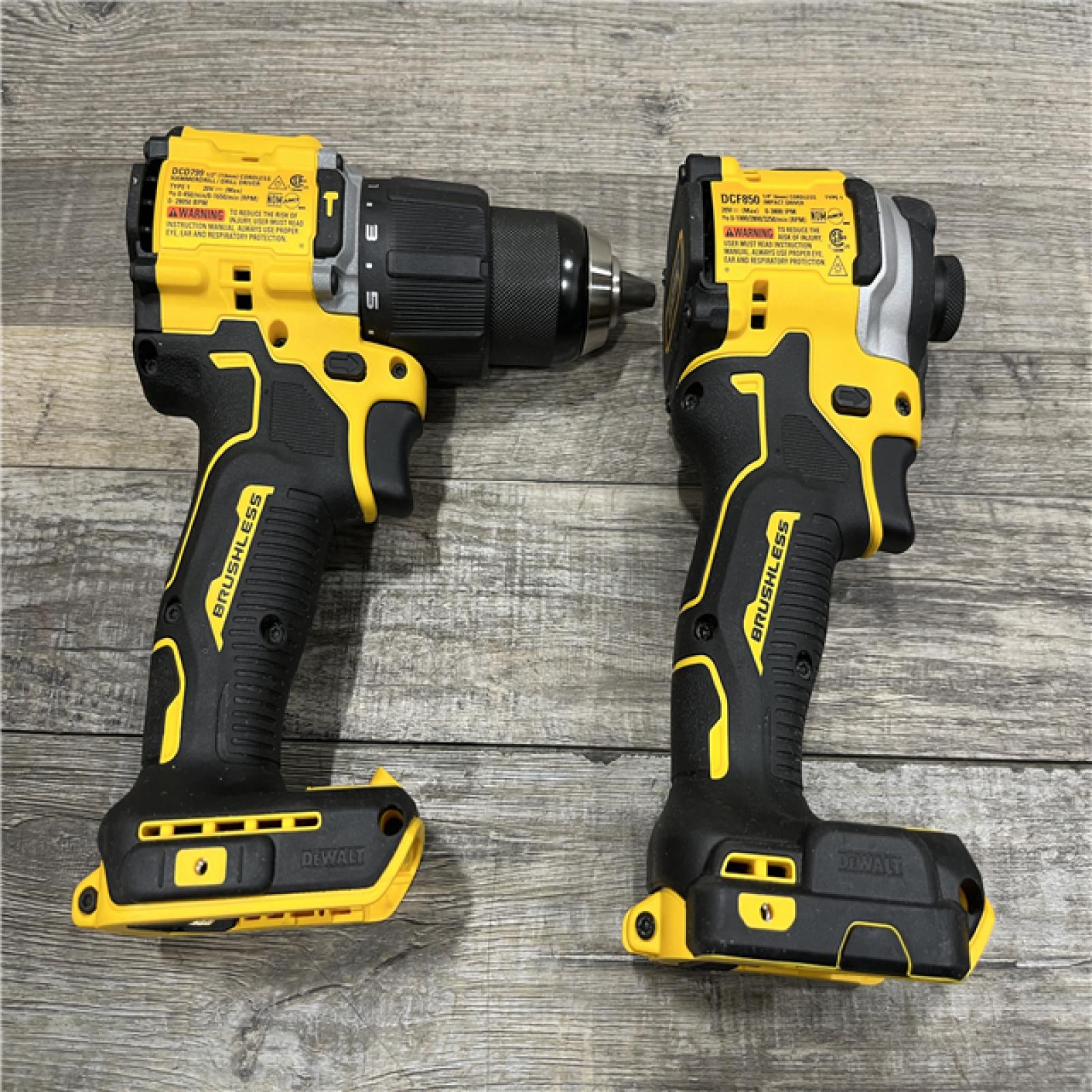 GOOD - DEWALT ATOMIC 20V MAX Lithium-Ion Cordless 2-Tool Combo Kit