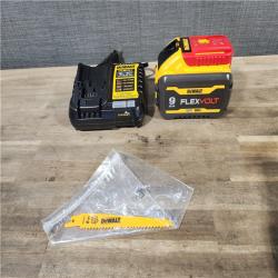 HOUSTON LOCATION - AS-IS DEWALT FLEXVOLT 60V MAX Cordless Brushless Reciprocating Saw with (1) FLEXVOLT 9.0Ah Battery