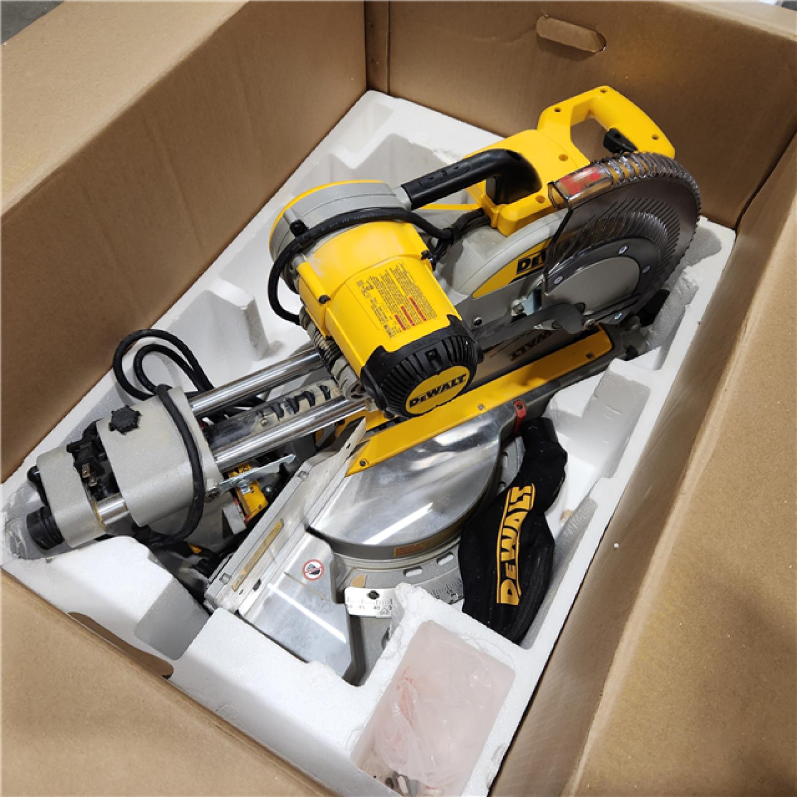 As-Is- DeWALT  12in Double Bevel Sliding Compound Miter Saw