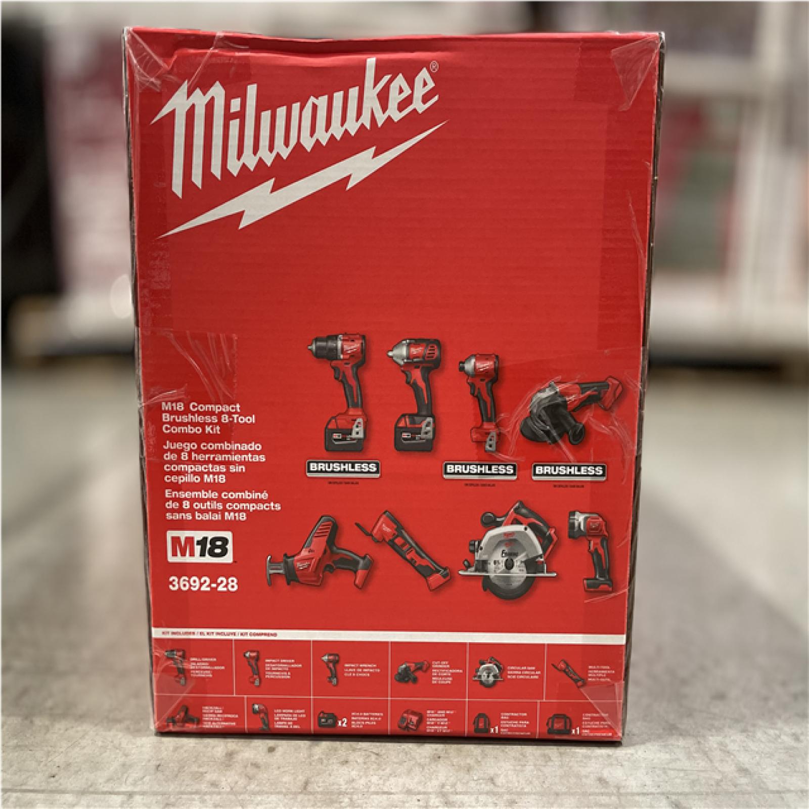 NEW! Milwaukee M18 18-Volt Lithium-Ion Cordless Combo Kit