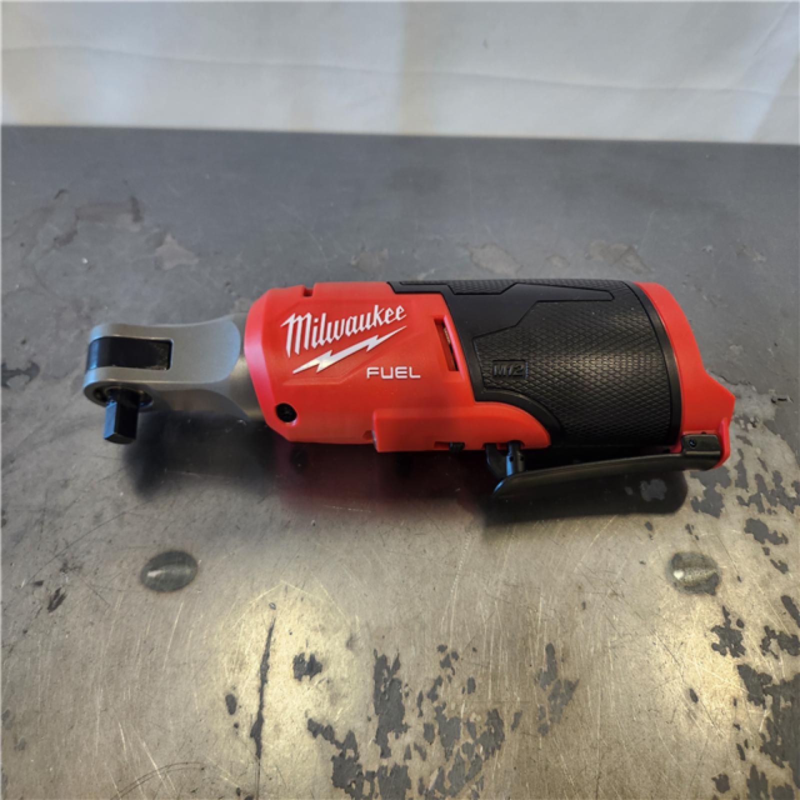 AS-IS- Milwaukee M12 FUEL Brushless Lithium-Ion 3/8 in. Cordless High Speed Ratchet (Tool Only)