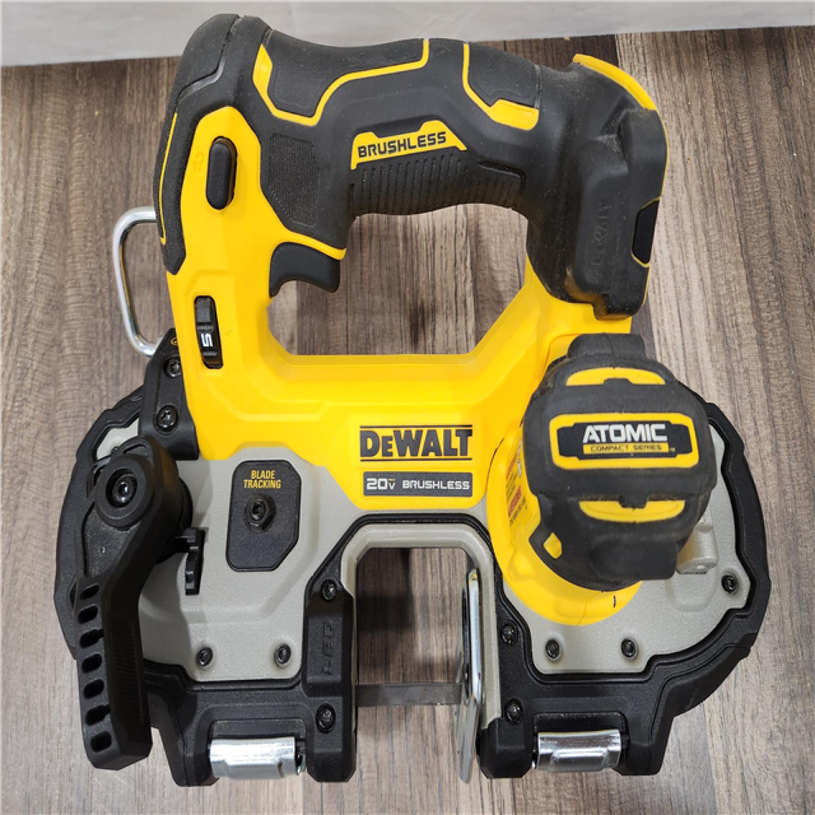 AS-IS DEWALT ATOMIC 20V MAX Cordless Brushless Compact 1-3/4 in. Bandsaw (Tool Only)