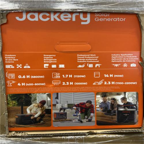 NEW! - Jackery 3000W Output/6000W Peak Portable Solar Power Station Explorer 2000 Plus Push Start Battery Generator for Outdoors Home (Sealed in OEM Box)