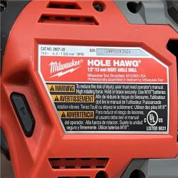 AS-IS Milwaukee  FUEL GEN II 18V Lithium-Ion Brushless Cordless 1/2 in. Hole Hawg Right Angle Drill (Tool-Only)