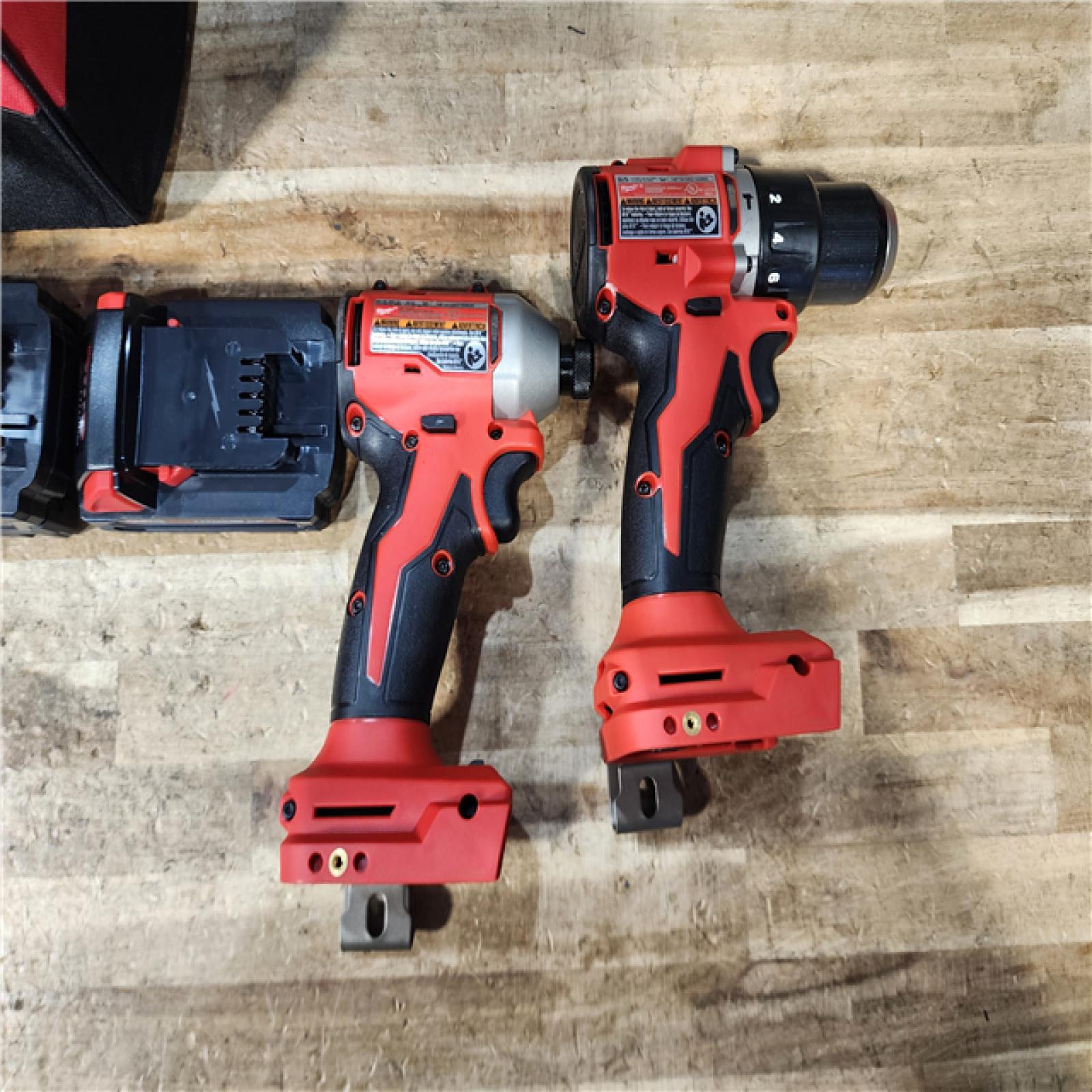 HOUSTON LOCATION - AS - IS Milwaukee 18-Volt Lithium-Ion Brushless Cordless Compact Hammer Drill/Impact Combo Kit