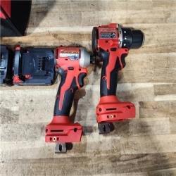 HOUSTON LOCATION - AS - IS Milwaukee 18-Volt Lithium-Ion Brushless Cordless Compact Hammer Drill/Impact Combo Kit