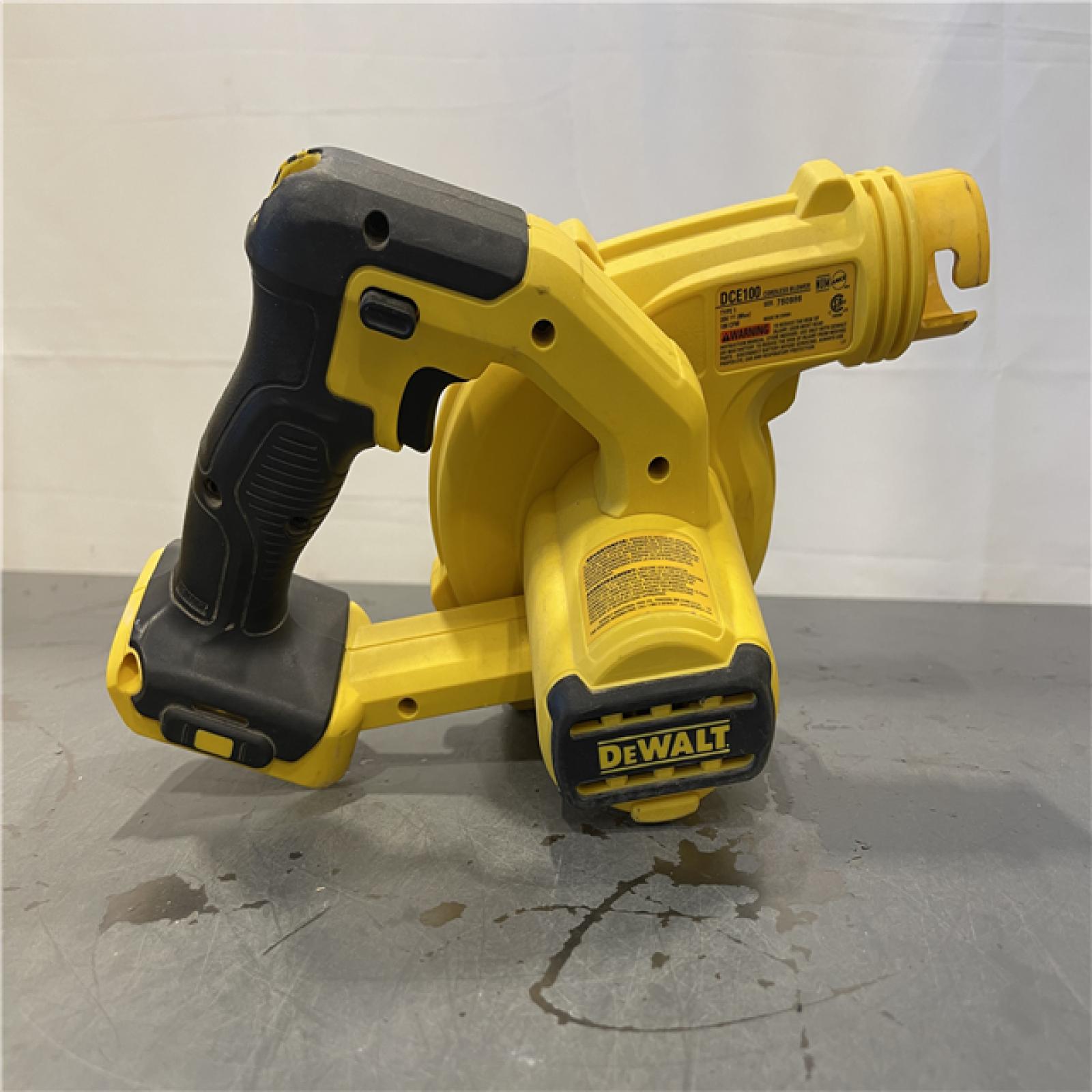 AS-IS - DEWALT 20V MAX Cordless Compact Jobsite Blower 135 MPH 100 CFM