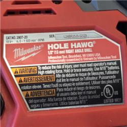 AS-IS Milwaukee FUEL GEN II 18V Lithium-Ion Brushless Cordless 1/2 in. Hole Hawg Right Angle Drill (Tool-Only)