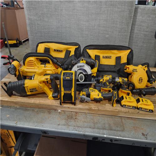 Houston Location AS-IS DEWALT 20-Volt Max Lithium-Ion (10-Tool) Cordless Combo Kit
