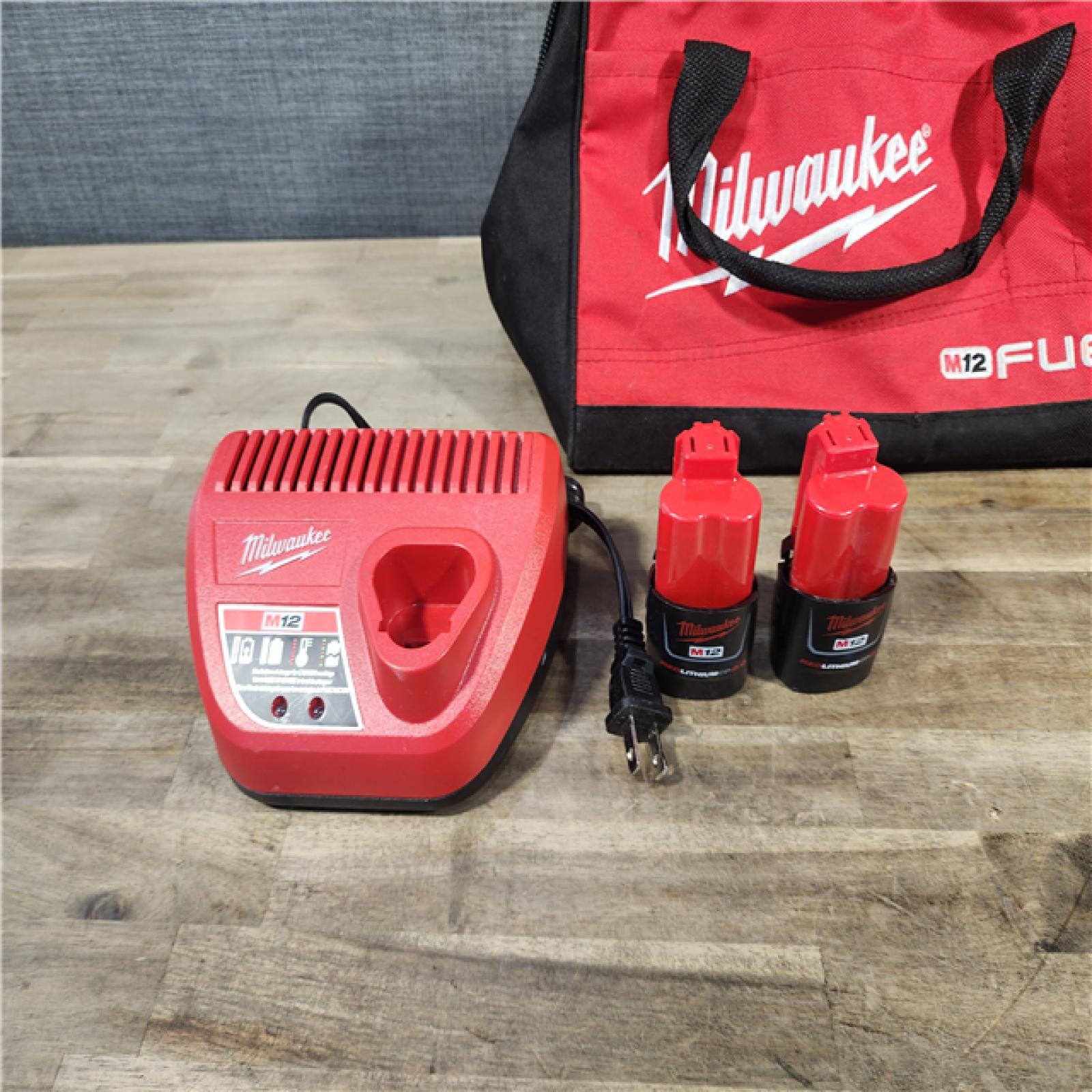 HOUSTON LOCATION - AS-IS Milwaukee 3497-22 12V Brushless Hammer Drill and Impact Driver Combo Kit