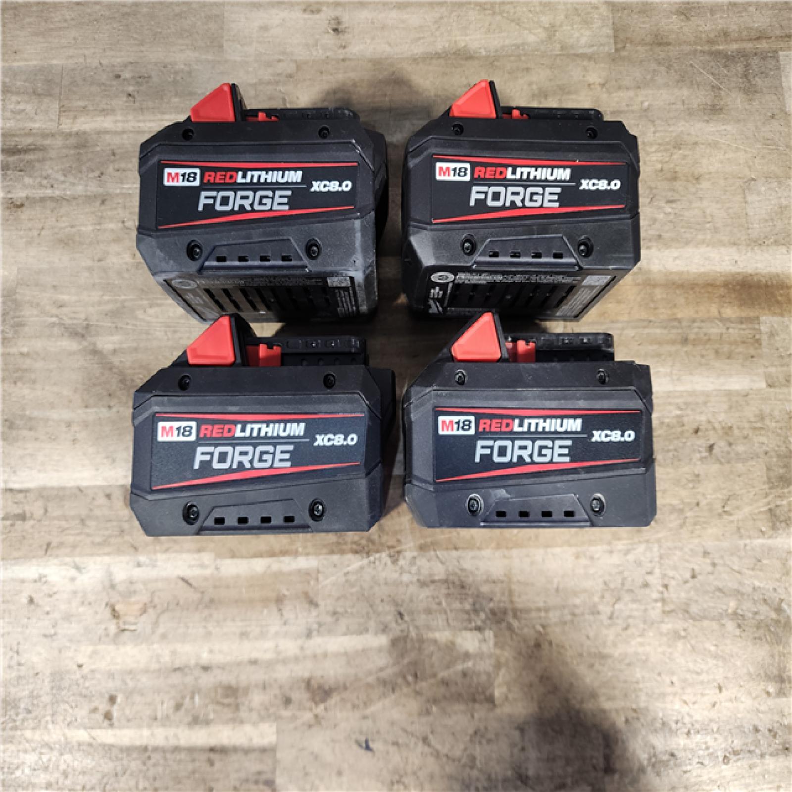 HOUSTON LOCATION - AS-IS MILWAUKEE FORGE BATTERY PACK QTY - 4