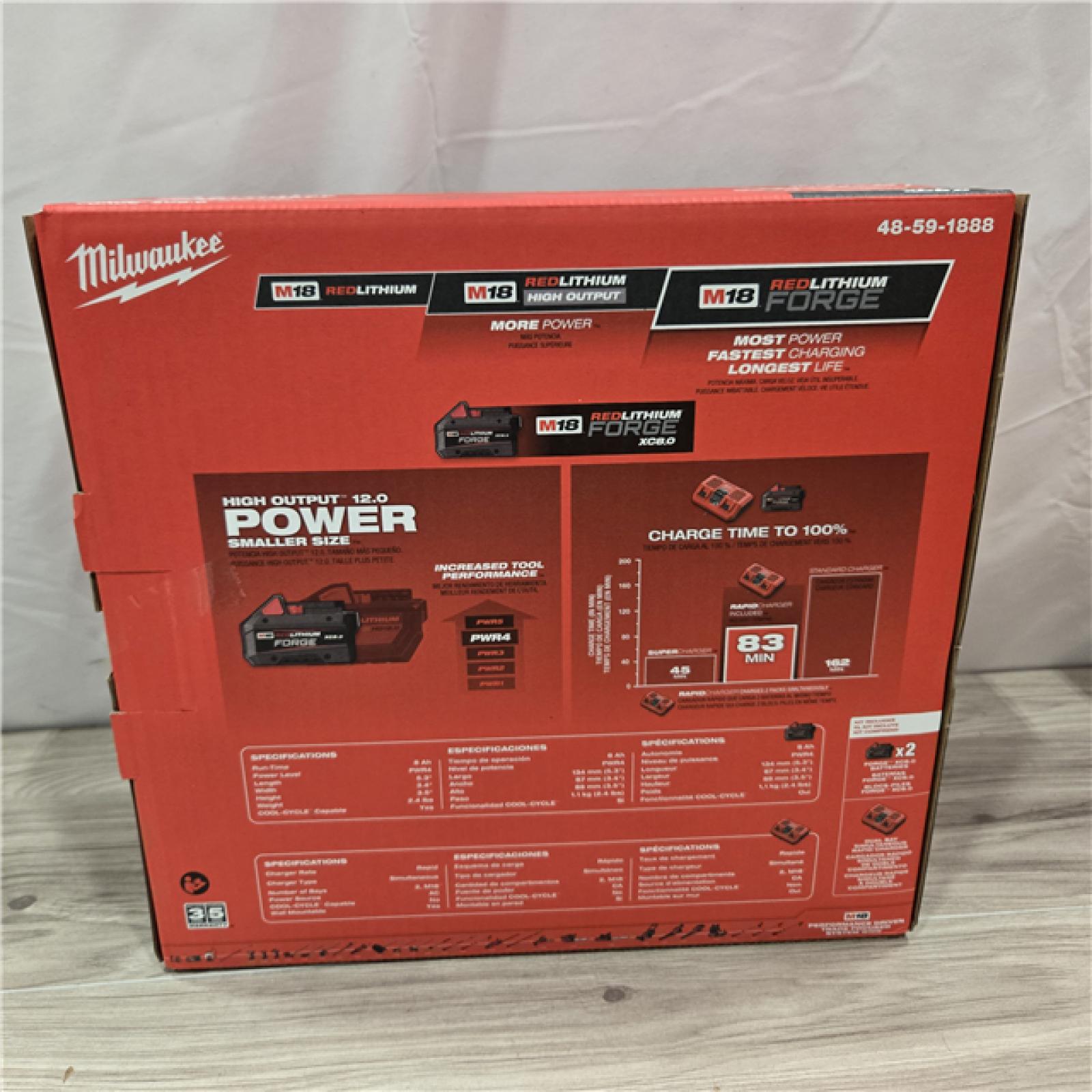 NEW! -  M18 18-Volt Lithium-Ion REDLITHIUM FORGE Starter Kit