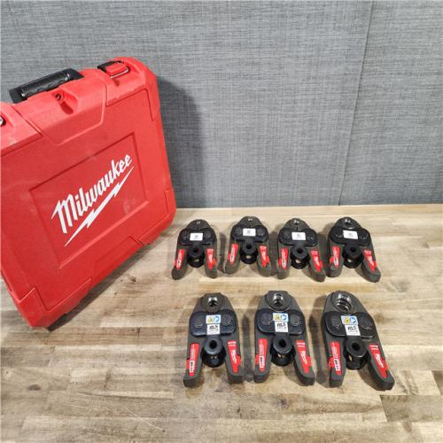 HOUSTON LOCATION - AS-IS Milwaukee 49-16-2662R 1/4, 3/8, 1/2, 5/8, 3/4, 7/8, 1 1/8 PRESS JAWS for M18