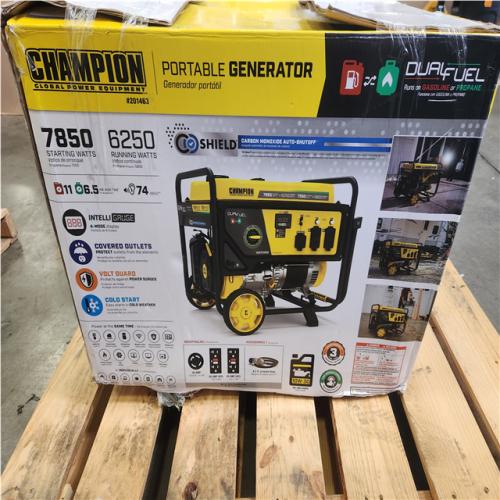 Phoenix LIKE NEW Champion Power Equipment 7850/6250-Watt Recoil Start Dual Fuel Portable Generator w/ Free 3-Year Warranty for Home Backup and Storm Prep