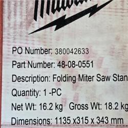 NEW!- Milwaukee Folding Miter Saw Stand