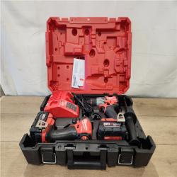 AS-IS- Milwaukee  FUEL 18V Lithium-Ion Brushless Cordless Hammer Drill and Impact Driver Combo Kit