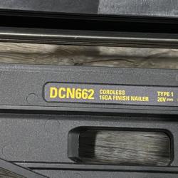 AS-IS DEWALT 20V MAX XR 16-Gauge Lithium-Ion Cordless Finish Nailer (Tool Only)