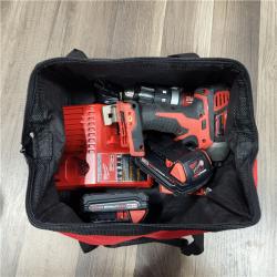 AS IS Milwaukee M18 18V Cordless Brushed 2 Tool Drill/Driver and Impact Driver Kit