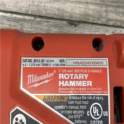AS-IS Milwaukee 18V Lithium-Ion Brushless Cordless 1 in. SDS-Plus D-Handle Rotary Hammer (Tool-Only)