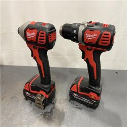 AS-IS - Milwaukee M18 18V Lithium-Ion Cordless Drill Driver/Impact Driver Combo Kit (2-Tool)