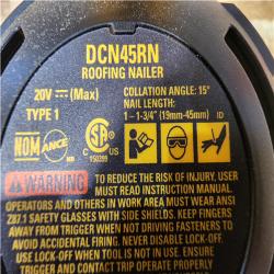HOUSTON LOCATION - AS - IS DEWALT 20V MAX 15-Degree Electric Cordless Roofing Nailer (Tool Only)