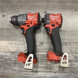 AS-IS Milwaukee FUEL 18V Lithium-Ion Brushless Cordless Hammer Drill and Impact Driver Combo Kit