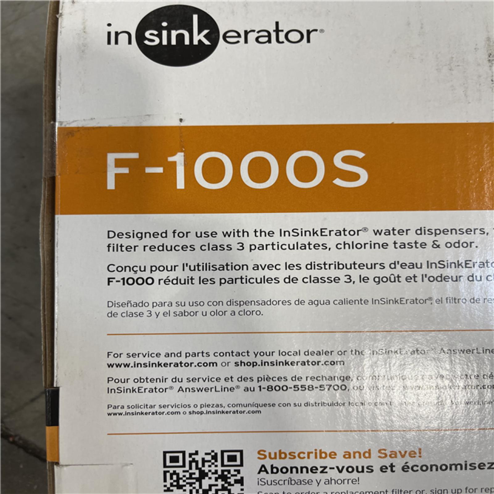 DALLAS LOCATION- NEW!- InSinkErator Instant Hot/Cold Water Dispenser 6-Month Standard Water Filtration System (11 UNITS)