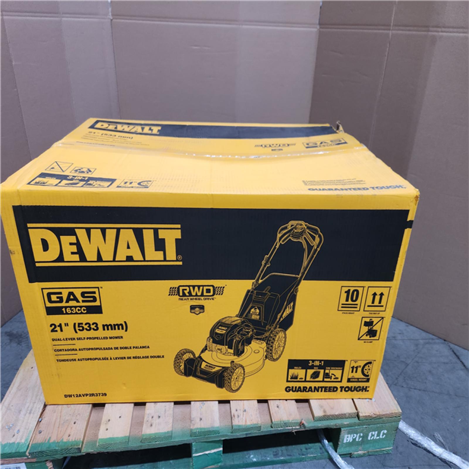 CALIFORNIA AS-IS DEWALT MOWER