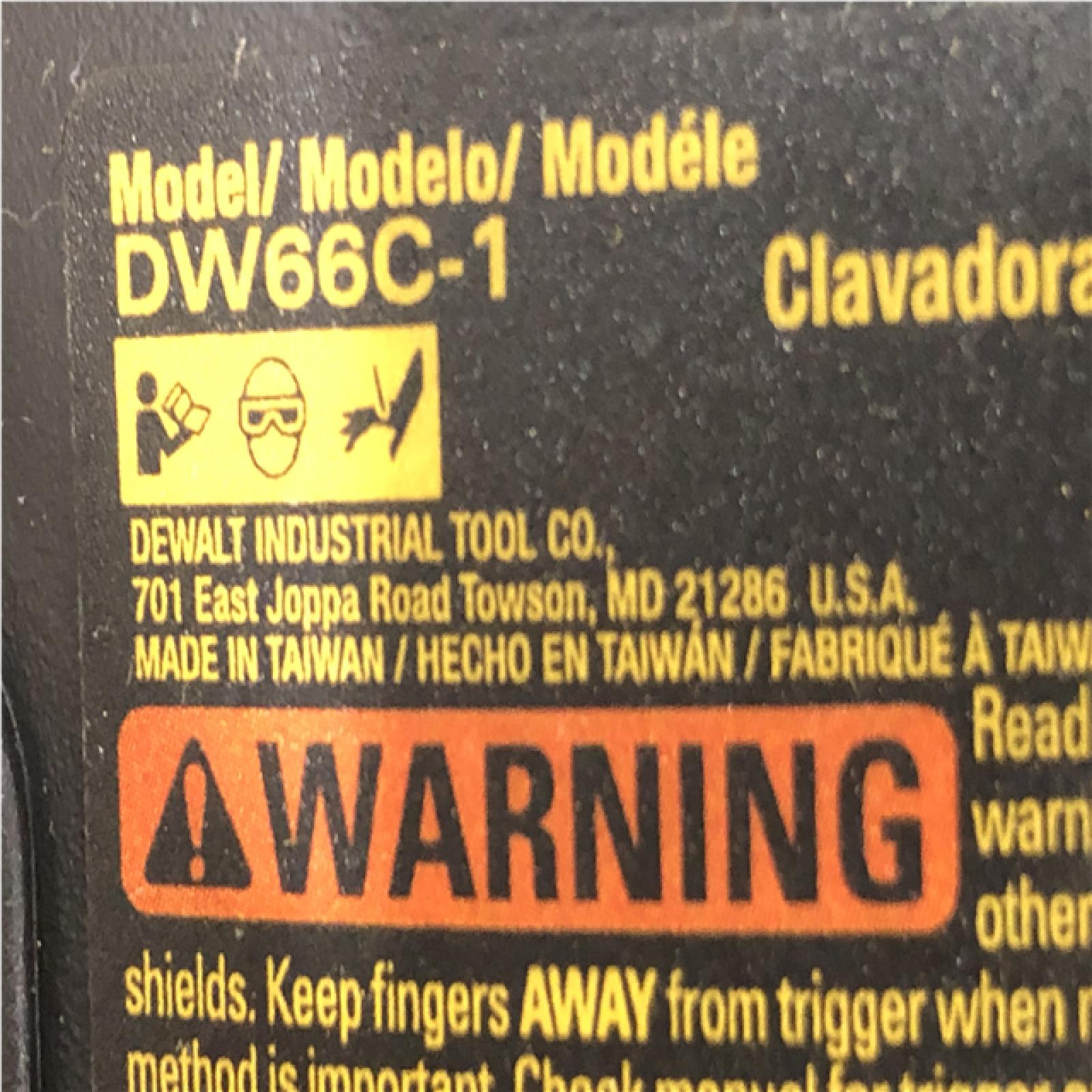AS-IS DeWalt DW66C-1 15 Degree 2-1/2 in. Coil Siding Nailer (Tool-Only)