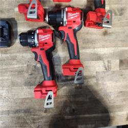 HOUSTON LOCATION - AS-IS Milwaukee 5 Tool Combo Kit W/ (2) Battery & Charger