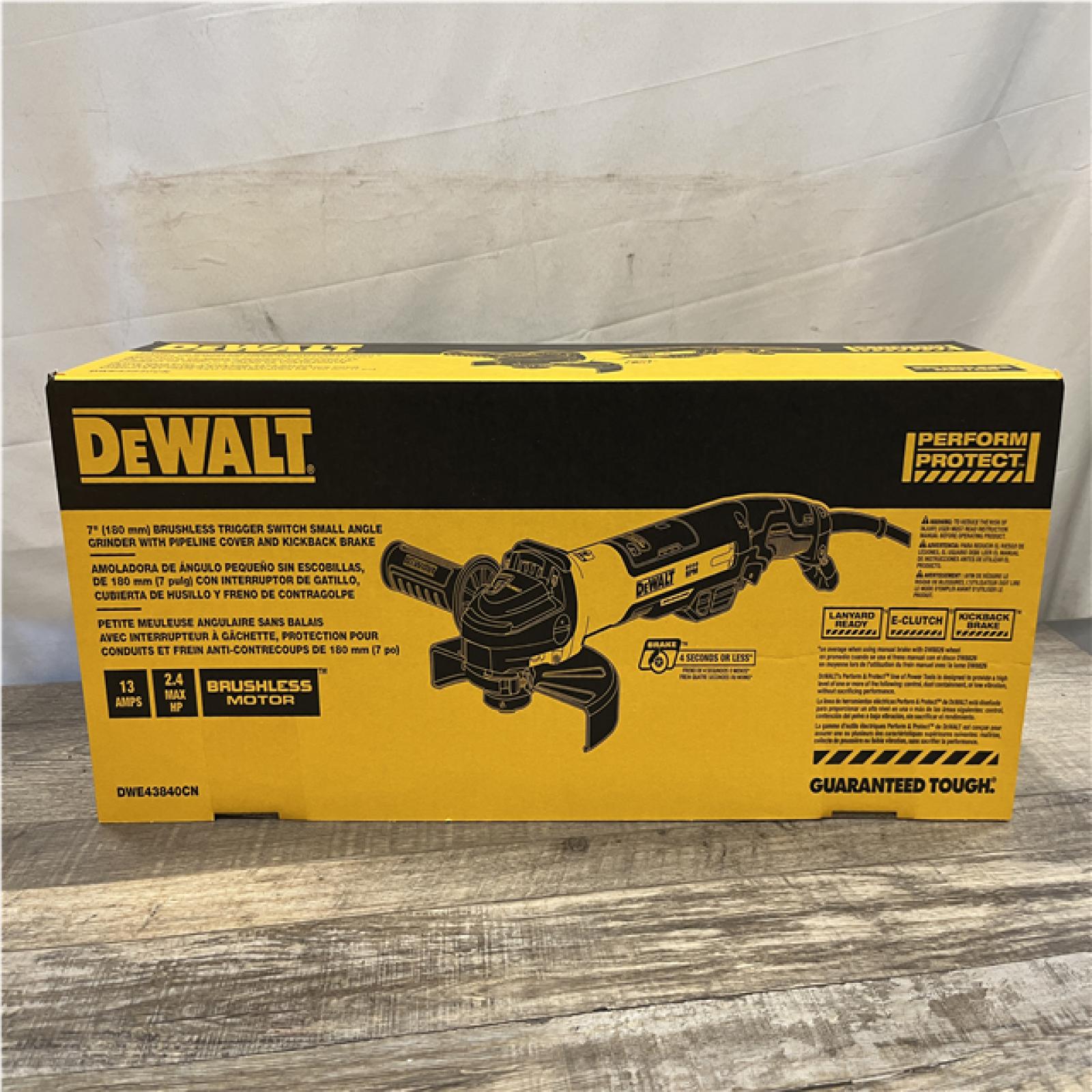 NEW - DEWALT 7 in. Brushless Trigger Switch Small Angle Grinder