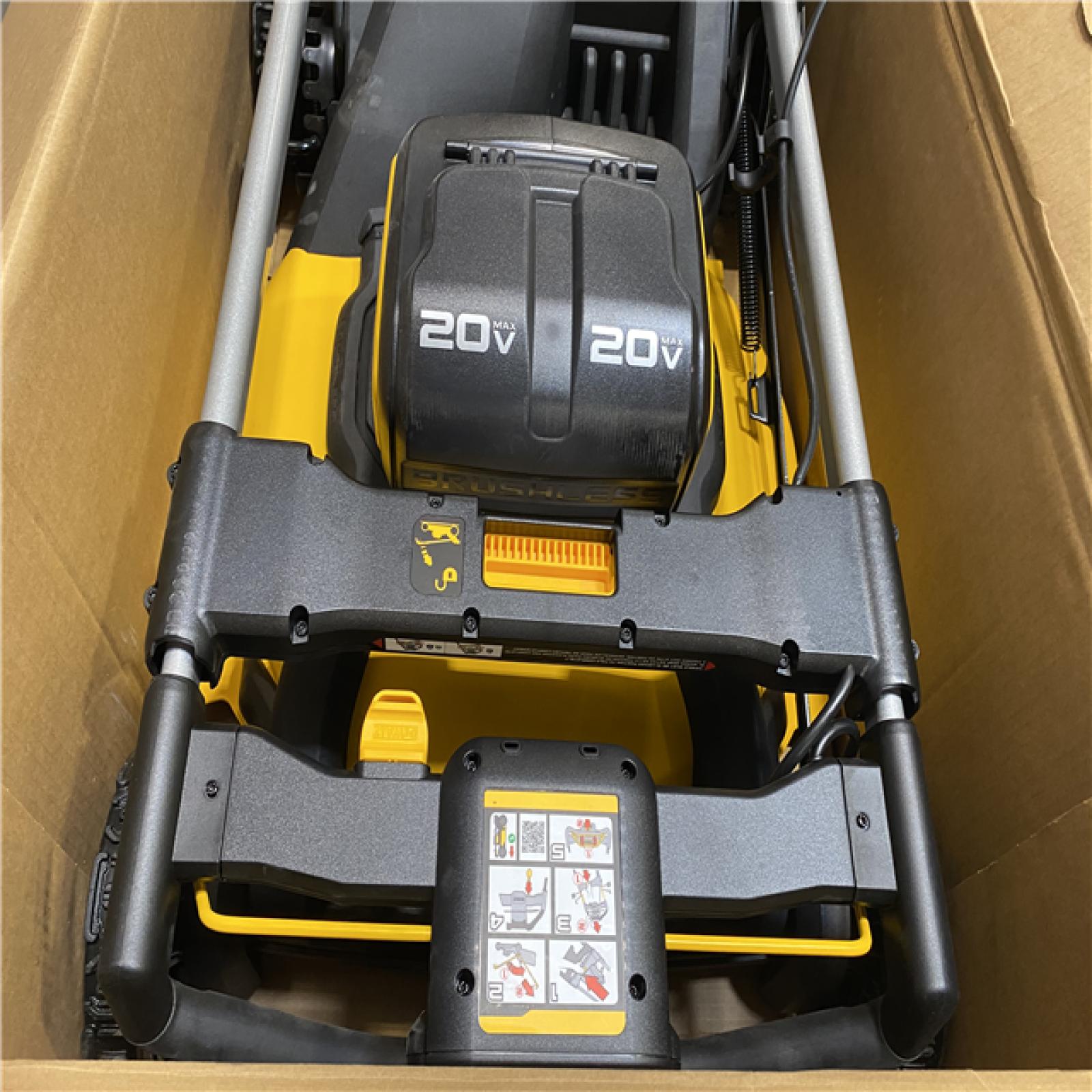 Dallas Location - As-Is DeWalt 2X20V MAX DCMWP234U2 21 in. 20 V Battery Lawn Mower Kit (Battery & Charger)
