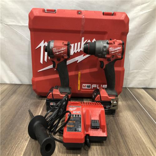 AS-IS Milwaukee FUEL 18V Lithium-Ion Brushless Cordless Hammer Drill and Impact Driver Combo Kit