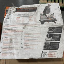 California AS-IS Ridgid 12 in. Dual Bevel Miter Saw: Appears in Excellent Condition