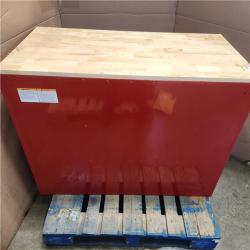 Phoenix Husky Modular Tool Storage 52 in. W x 20 in. D Standard Duty Red Mobile Workbench Cabinet