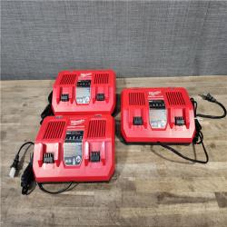 HOUSTON LOCATION - AS-IS MILWAUKEE RAPID BATTERY CHARGER PACK QTY - 3